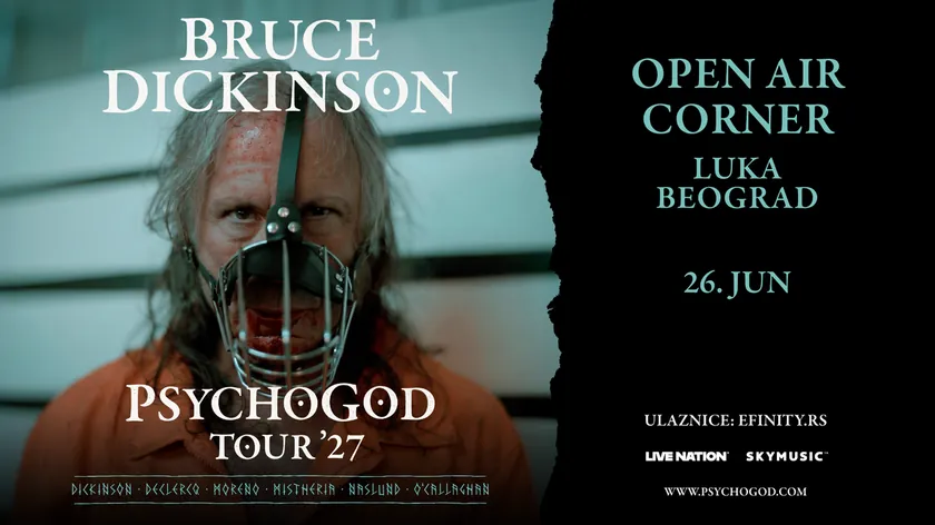 Iron Maiden solisti Bruce Dickinson 26 Haziran 2027'de Belgrad'da sahne alacak