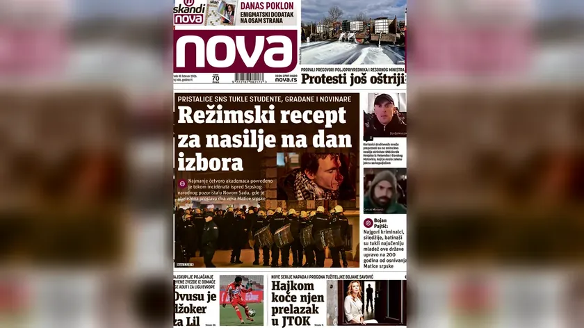 Sırbistan Novi Sad'da SNS destekçileri öğrencilere, vatandaşlara ve gazetecilere saldırdı