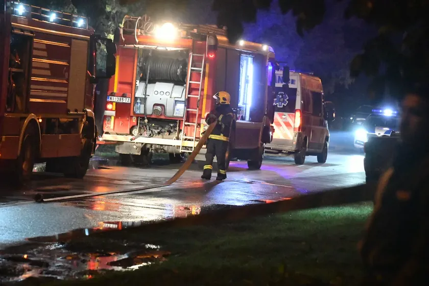 Sırbistan'ın Palić kentindeki tarihi restoran çıkan yangında tamamen kül oldu
