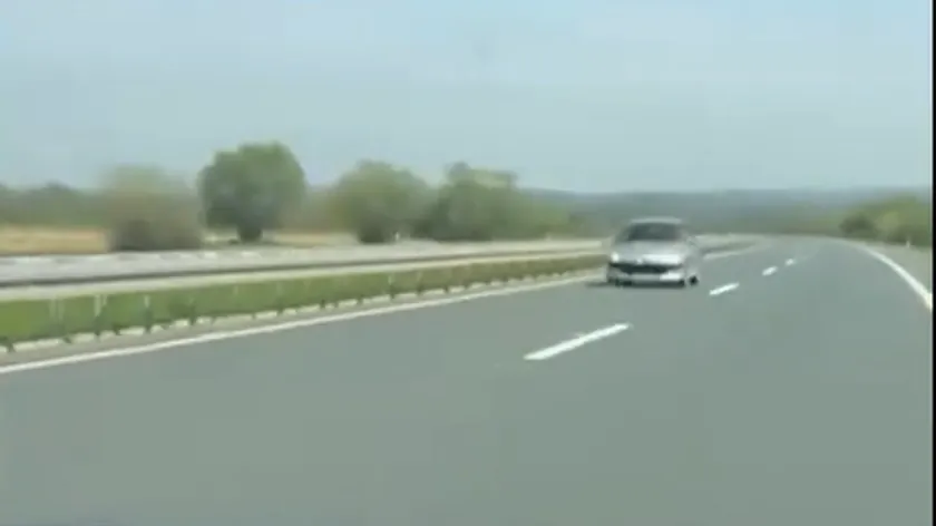 Sırbistan Ljig Otoyolu'nda Ters Yön Sürüşü Korkutucu Görüntüler Ortaya Çıktı