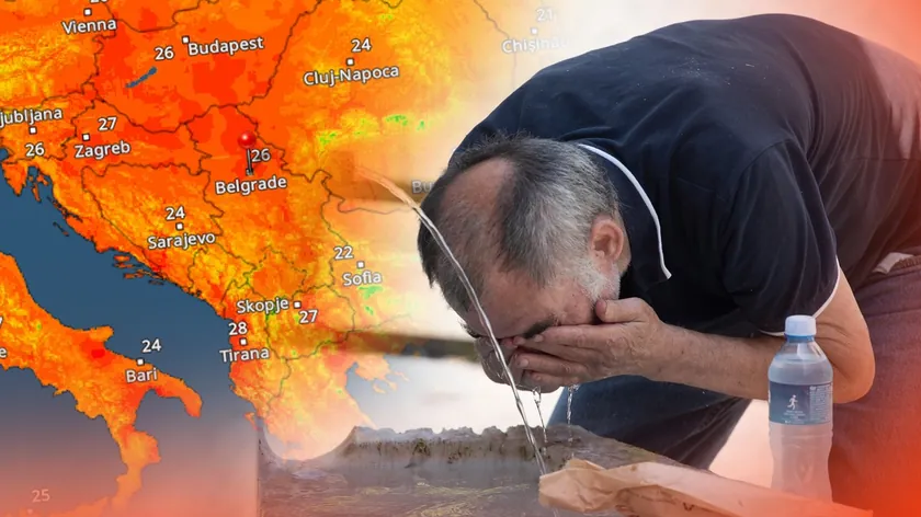 Sırbistan'da bugün sıcaklıklar 34 ila 37 derece arasında olacak.