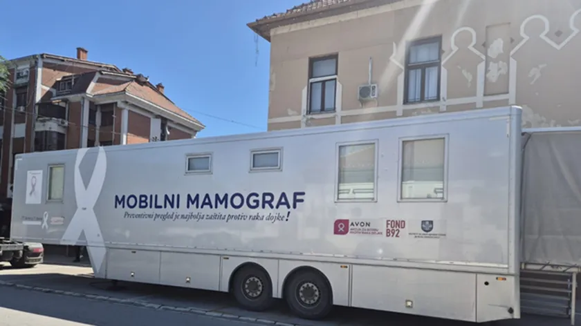 Mobilni mamograf 31 Ağustos'tan itibaren Novi Bečej'de olacak.