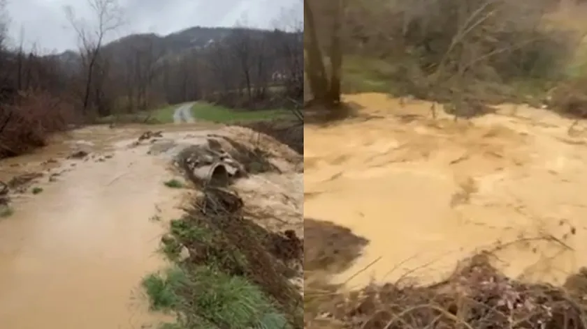 Sırbistan'ın Ivanjica Bölgesinde Şiddetli Yağışlar Nehirleri Taşırdı Vatandaşlar Endişeli