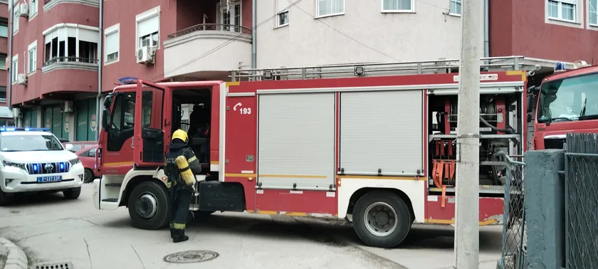 Vračar’da bir dairede yangın çıktı