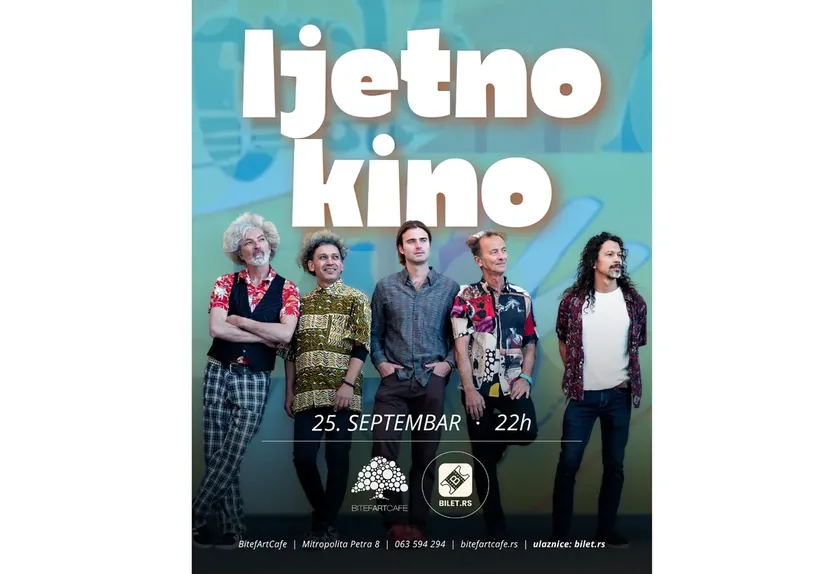 Max JuriÄiÄ ve Ljetno Kino 25 Eylül'de BitefArtCafe'de sahne alacak.
