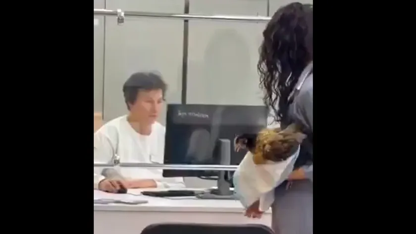 Rusya'da yeni bir düzenleme nedeniyle vatandaşlar hükümet binasına kümes hayvanlarıyla geliyor