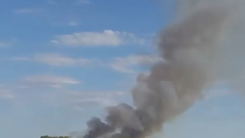 Kula'da büyük bir yangın çıktı Büyük mesafelerden görülebiliyor (Video)