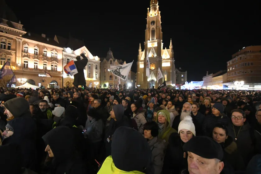 Öğrencilerin Lustrasyon Yasağı Üzerine Protestosu