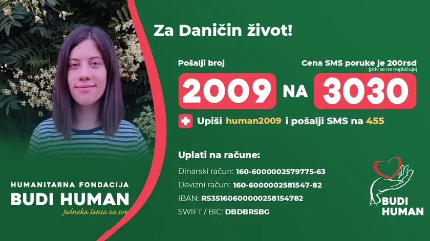 Mlada Danica VukosavljeviÄ'e yıllardır kötü huylu bir tümöre karşı mücadele ediyor Ona yardım etmek acil.