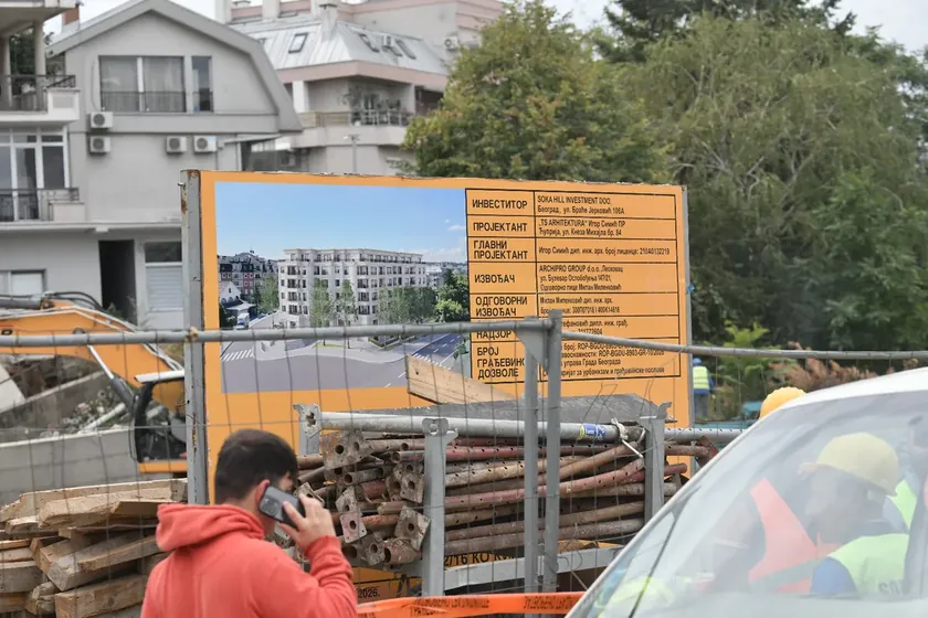 Sırbistan'da inşaat sırasında çökme yaşandı.