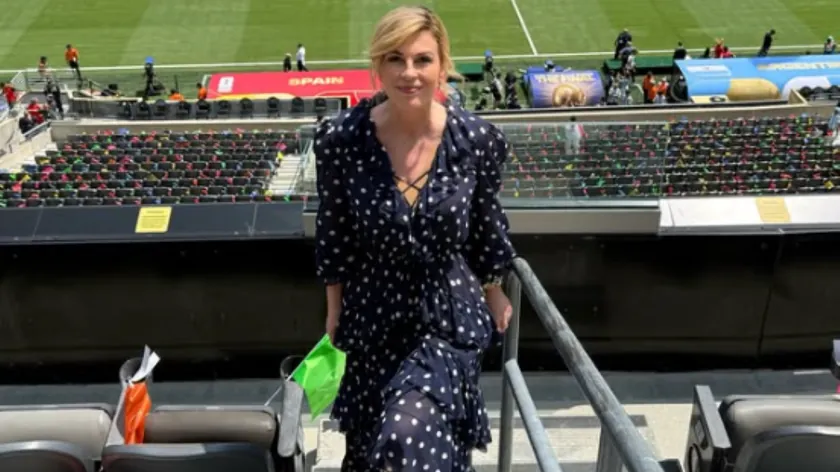 Sırbistan eski başkan Kolinda Grabar Kitarović Dünya Kupası finalinde.