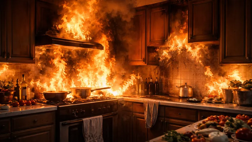 Mutfakta Göz Ardı Edilen Bir Yer Felaket Bir Yangına Neden Olabilir