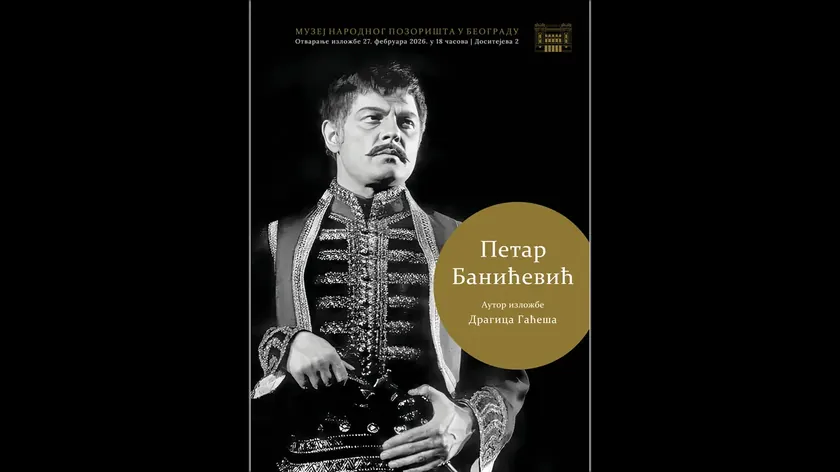 Sırbistan Ulusal Tiyatro Müzesi'nde ünlü aktör Petar Banićević sergisi sanatseverlerle buluştu