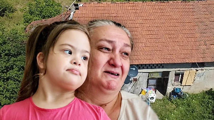 Sırpistan'da bir anne ve kızı zorlu koşullarda yaşıyor.