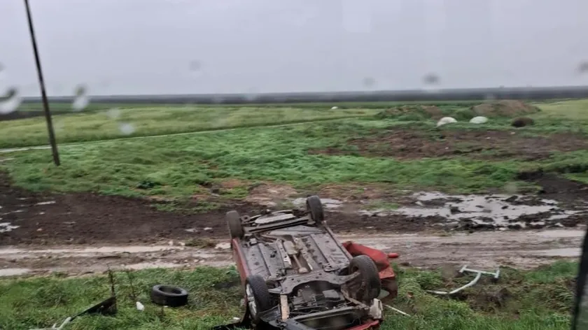 Sırbistan'da Žabalj yakınlarında korkunç trafik kazası: Araç yoldan çıkarak devrildi