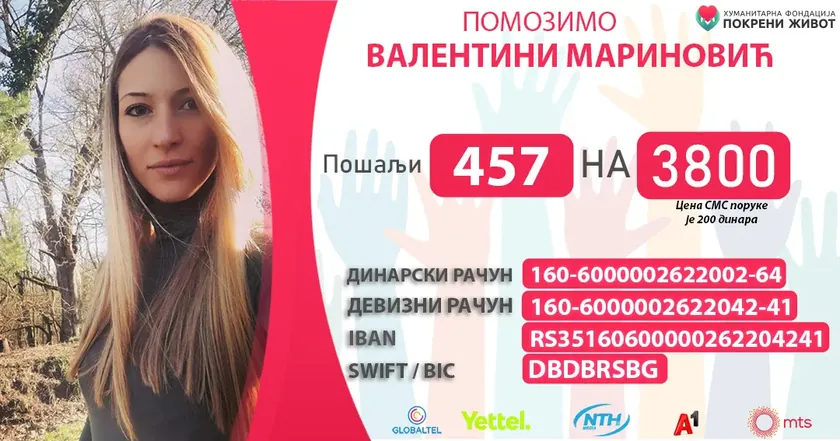 Sırbistan'dan Valentina Hayat Mücadelesinde Acil 150 Bin Euro Yardım Bekliyor
