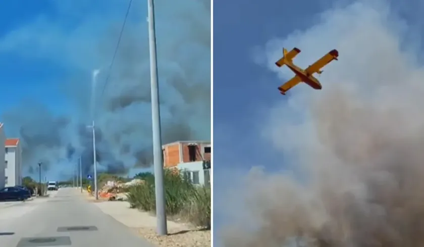 VIDEO Buknuo pozar kod Zadra "Dim çok yoğun, kül her yerde"