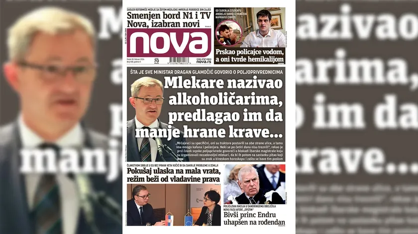 Sırbistan'da Bakan Glamočić'ten çiftçilere süt üretimi hakkında tartışmalı tavsiyeler.