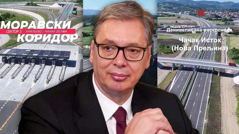 Sırbistan Moravski Koridoru Kraljevo-Čačak Otoyol Kesimi Bugün Resmi Törenle Açılıyor