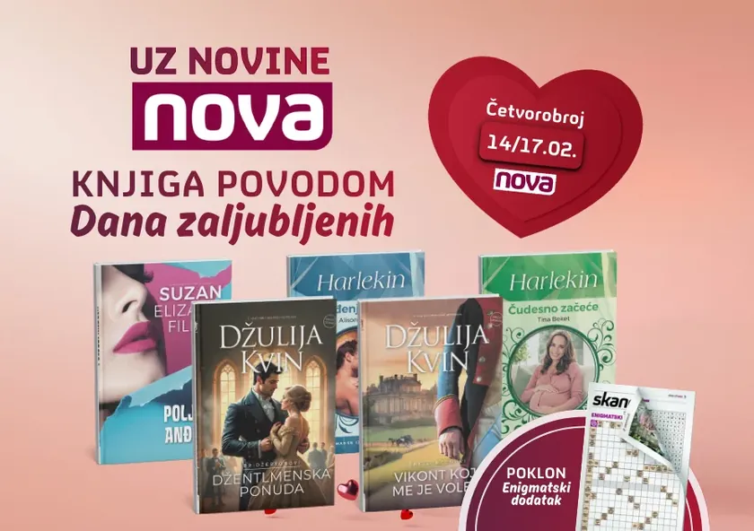 Sırbistan'da Nova gazetesi Sevgililer Günü için özel romanlar ve ek sunuyor