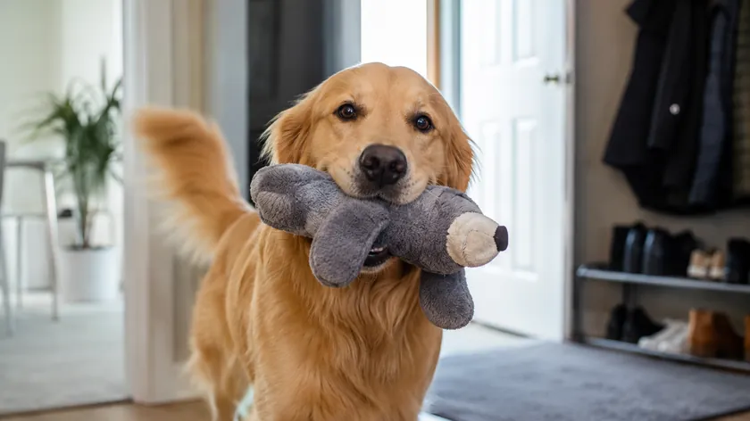 Sırp kökenli bir köpek sahibi, evine döndüğünde onu bir oyuncakla karşılayan köpeğinin davranışının ardındaki duygusal sebebi açıkladı.