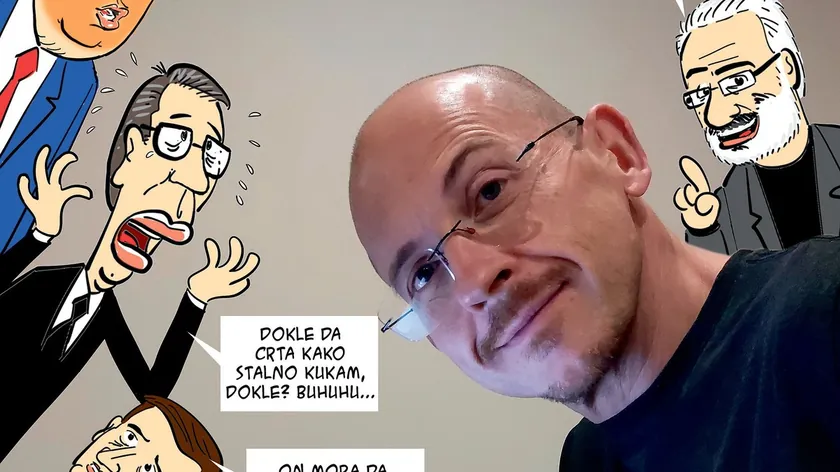 Blic'te 20 yıldır Marko Somborac'ın çizimleriyle tarih yazıyor.