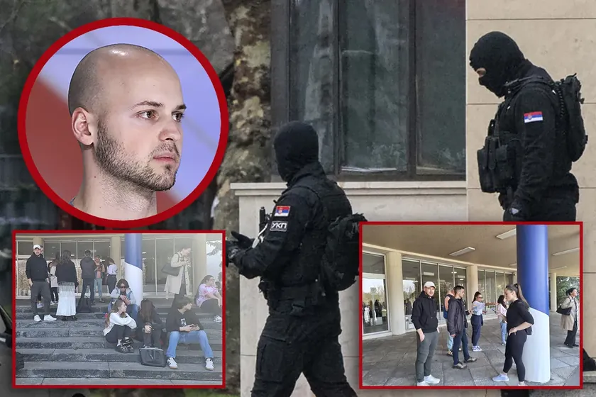 Sırbistan'da Öğrenci Luka Pešić Sopot'taki Evinden Dört UKP Üyesi Tarafından Gözaltına Alındı