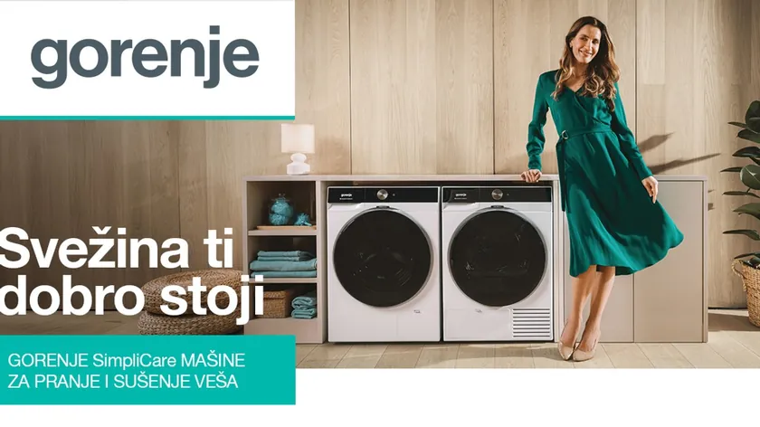 Gorenje, düşük sıcaklıkta kurutma özelliğiyle öne çıkan SimpliCare çamaşır makinesi serisini tanıttı