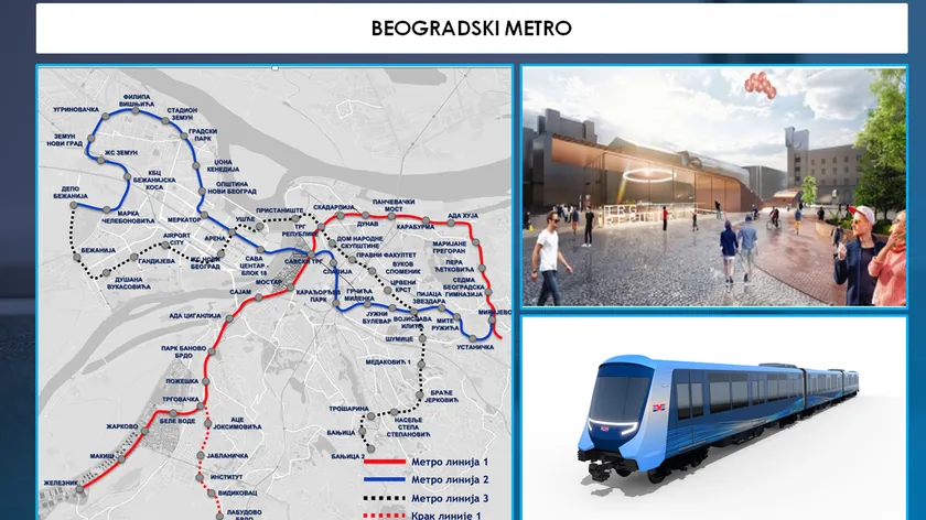 Sırbistan Belgrad şehrinde Fransız Alstom 915 milyon avroluk sürücüsüz metro kuruyor