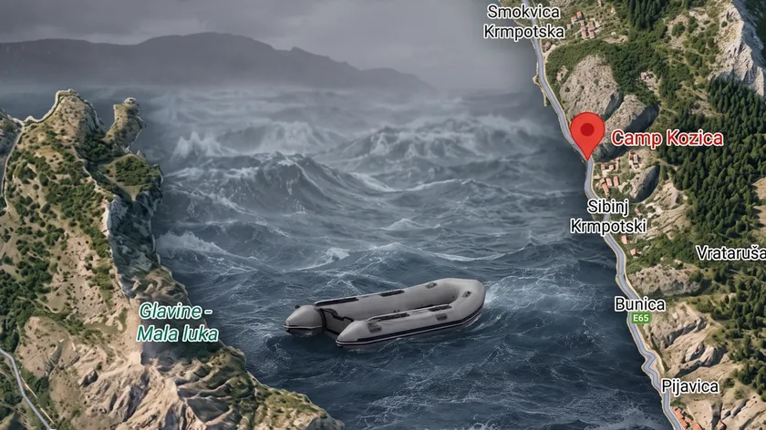 Hırvatistan'da kaybolan turistler için arama kurtarma çalışmaları devam ediyor.