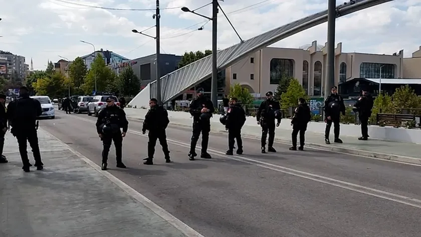 KFOR Başkomutanı Brigad General Çed Danijels, Kosova Mitrovici'deki görevli personele ziyaret etti.