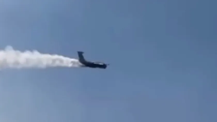Sırbistan'da yangın söndürme operasyonlarında Rus Iljušin IL-76P kullanılıyor.