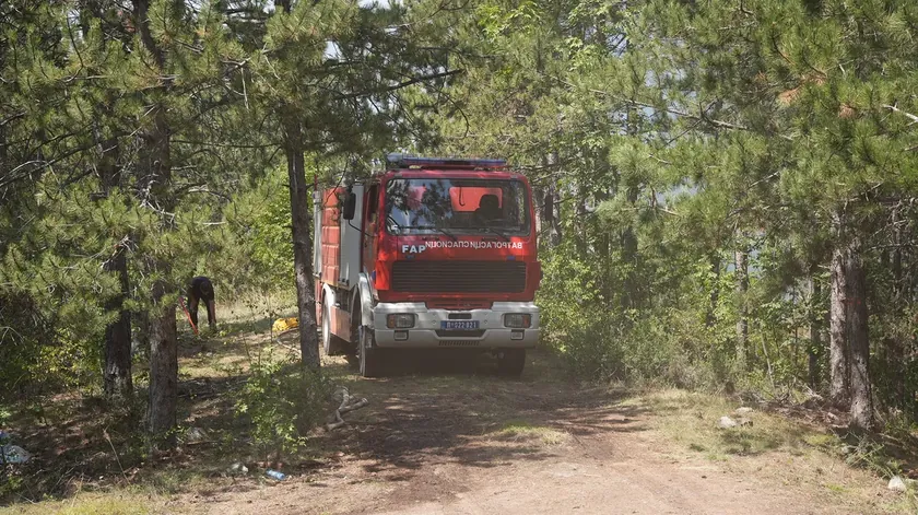 Niş yakınlarında büyük yangın Ateş, ataru geniş bir alana yayıldı.