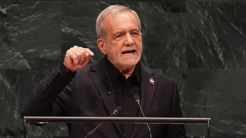 Masud Pezeškijan'ın BM Genel Kurulu'nda yaptığı konuşma dikkat çekti.