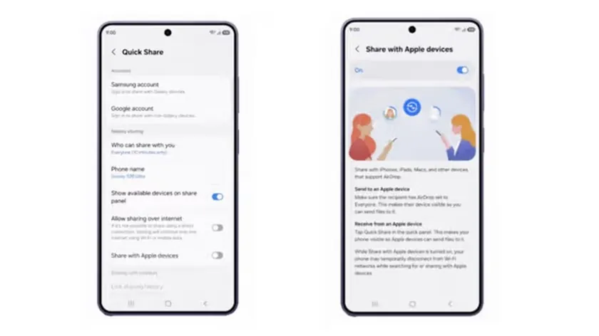 Samsung Galaxy S26 Serisi AirDrop Desteğiyle Apple Cihazlarla Entegre Oluyor
