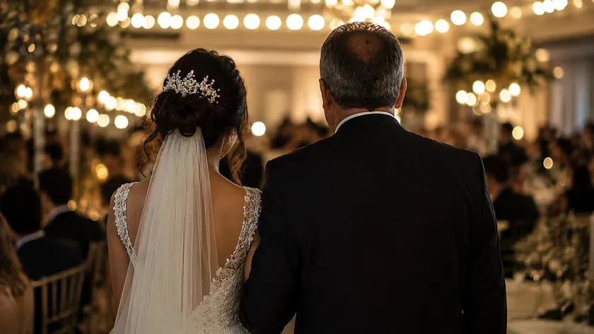 Karadağ'da babanın kızına düğün günündeki duygusal konuşması herkesi derinden etkiledi