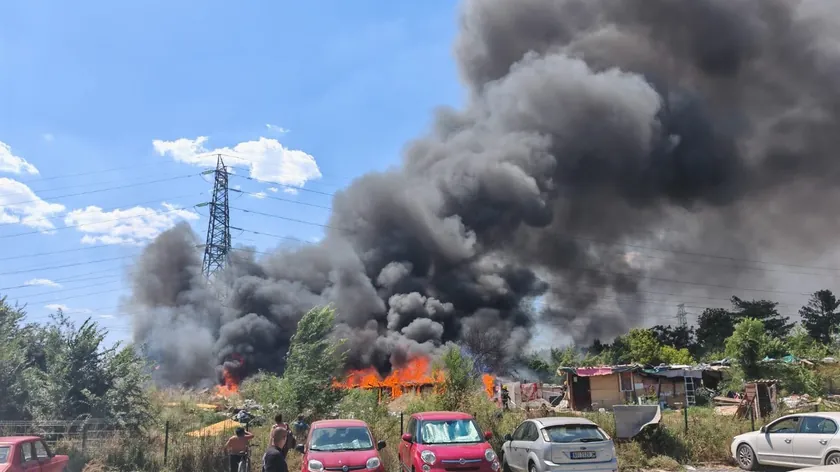 Beograd'da büyük bir yangın çıktı.