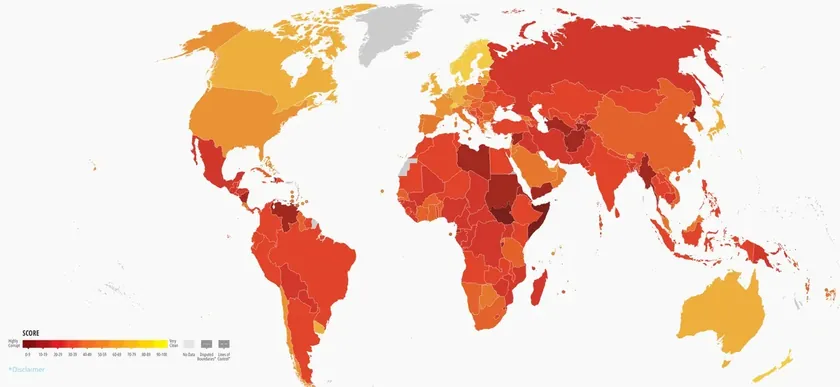 Sırbistan 2025 yolsuzluk algısı endeksinde en kötü sıralamasını kaydederek 116. oldu.