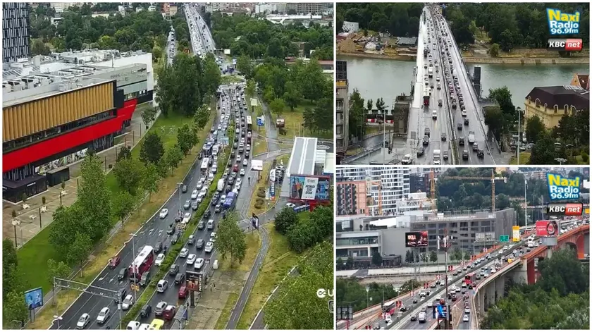 Sırbistan'ın Başkenti Belgrad'da Yoğun Yağışla Birlikte Trafik Kaosu Yaşanıyor
