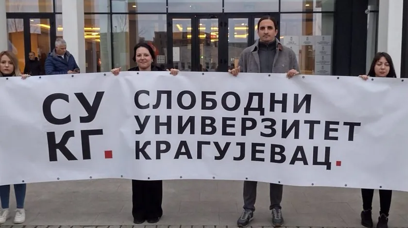 Slobodni üniversite Kragujevac, profesör Jelena Kleut’a destek verdi