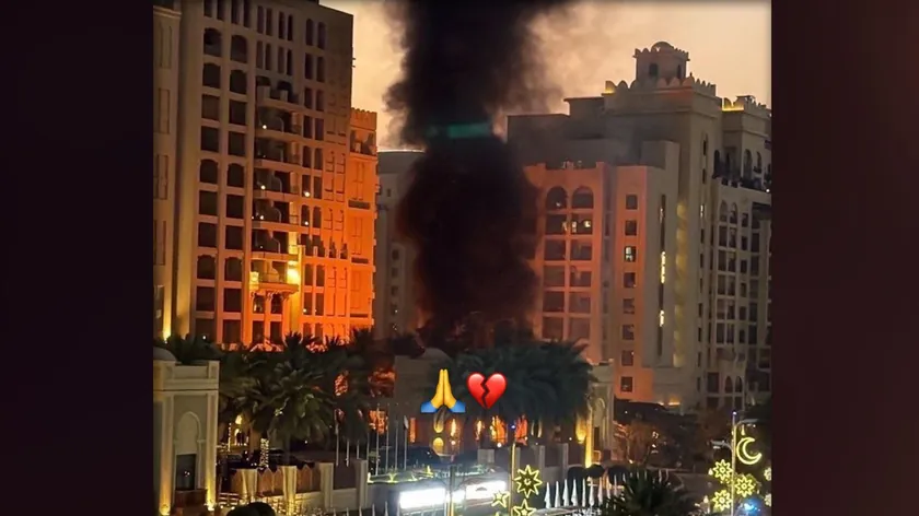 Biljana Tipsarević Dubai'deki Patlama ve Yangın Anlarını Sosyal Medyadan Aktardı