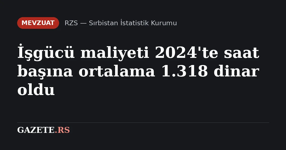 Sırbistan'da bir çalışanın işverene maliyeti saat başına 1.318 dinar: Bilişim sektörü ortalamanın iki katı, konaklamada yarısı