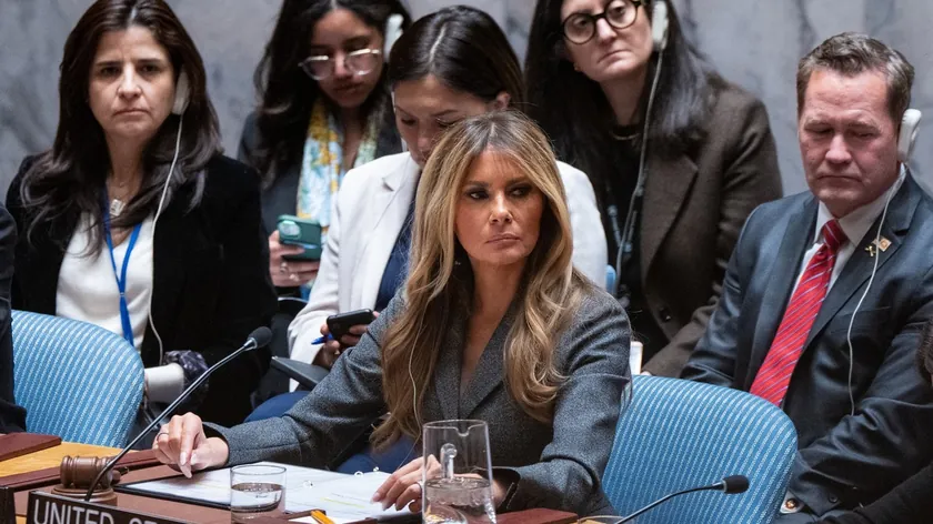ABD İlk Hanımı Melania Trump BM Güvenlik Konseyi'ne New York'ta başkanlık etti