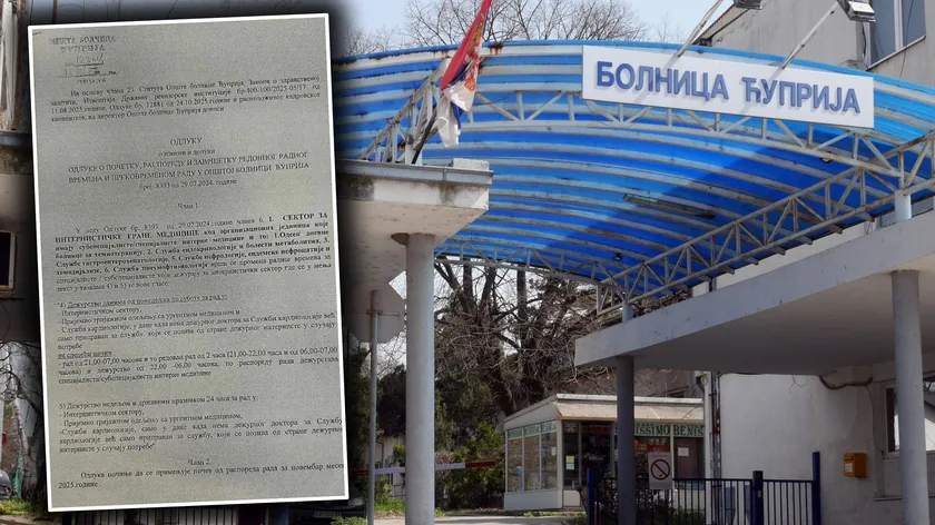 Porodiliğin kapatılması sorun yaratıyor: Çuprija'daki hastanede kadro yetersizliği