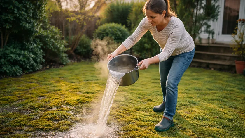 Bahçedeki İnatçı Yosun Sorununa Karşı Basit ve Etkili Bir Mutfak Çözümü Bulundu