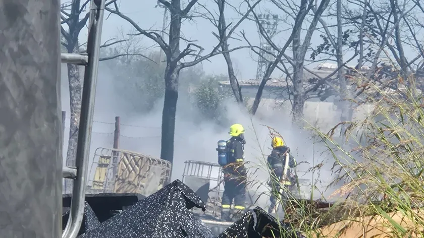 Zrenjanin yakınlarındaki Orlovata'da büyük bir yangın çıktı.