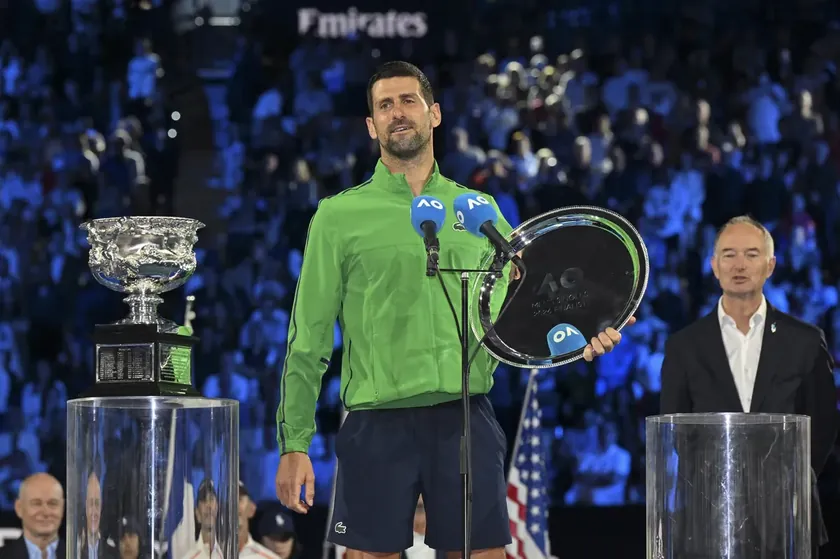 ATP Sırp tenisçi Novak Djokovic'i Avustralya Açık'taki 'Ebedi Kral' olarak tanımladı.