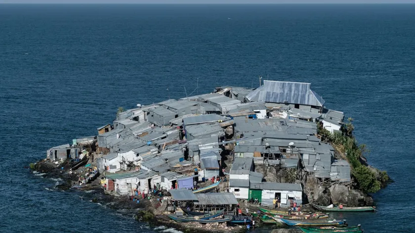 Ostrvada Migingo'da 500 kişi yaşıyor