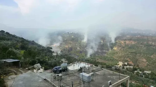 İsrail'in Güney Lübnan'daki yangınlara sebep olduğu iddia ediliyor
