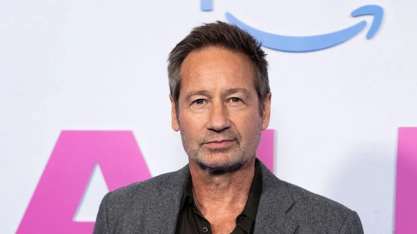 David Duchovny'nin yeni filminin setinde dikkat çeken şaşırtıcı görünümü